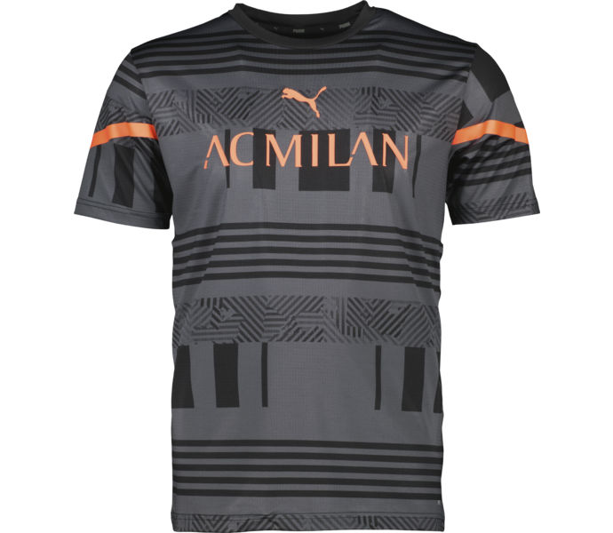 AC Milan Prematch tr?ningst-shirt Puma Black-Red Blast Herr M