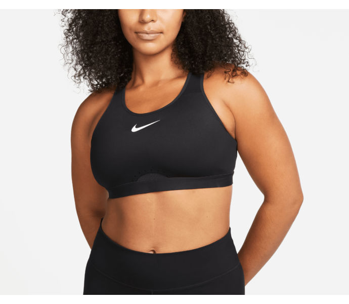 Dri-FIT Swoosh High Support sport-BH BLACK/BLACK/DK SMOKE GREY/WHITE Dam S/AB
