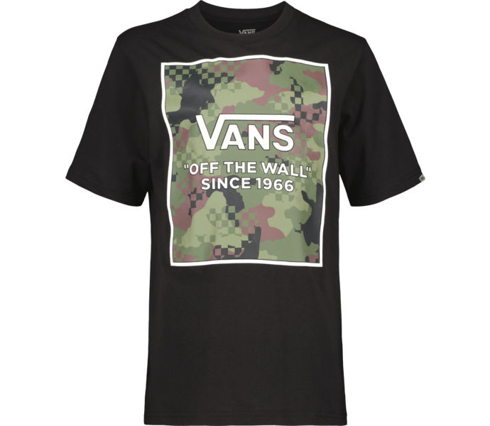 Camo Check Box JR t-shirt BLACK Barn S