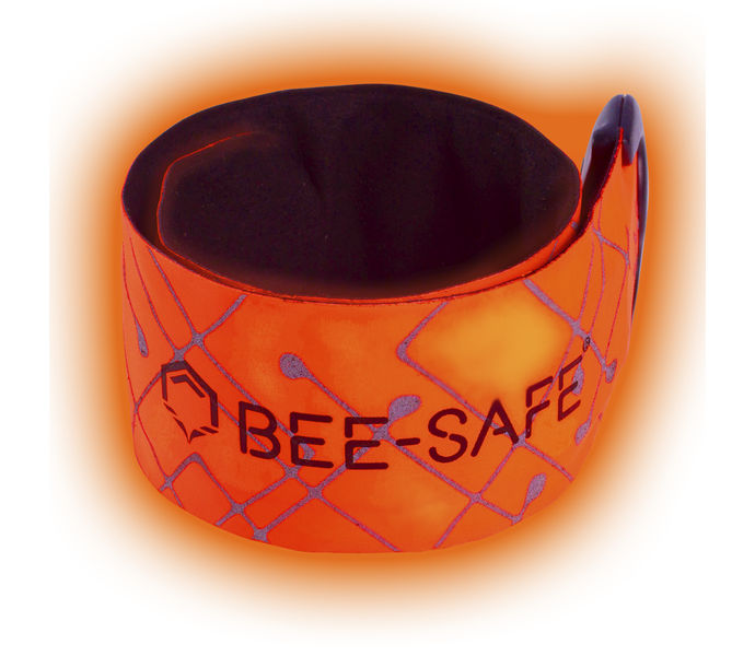 BEE-SAFE Led Click Band USB Reflexband Orange