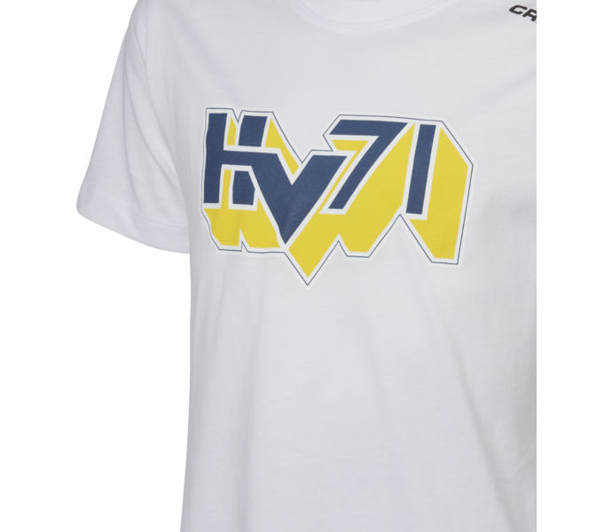 HV71 Logo Jr T-shirt Vit