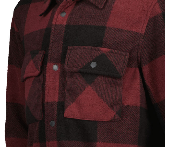 McKinley Wood Fleece JR skjorta Röd