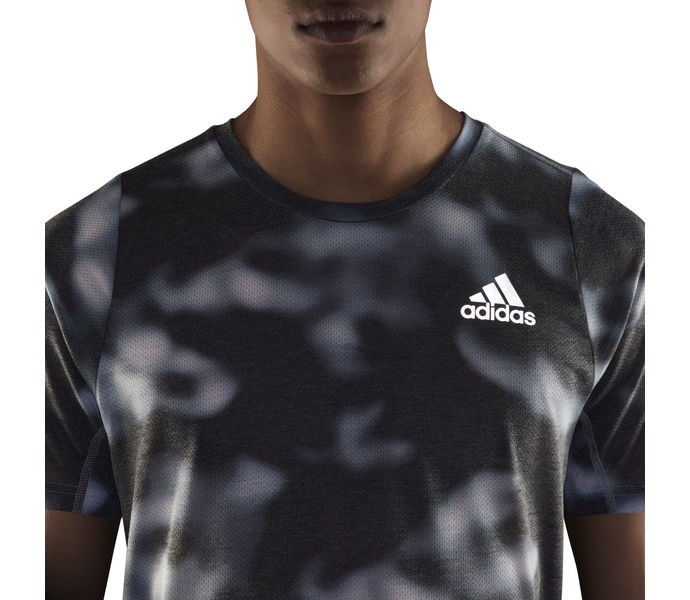 adidas Run Icons Print M träningst-shirt Blå