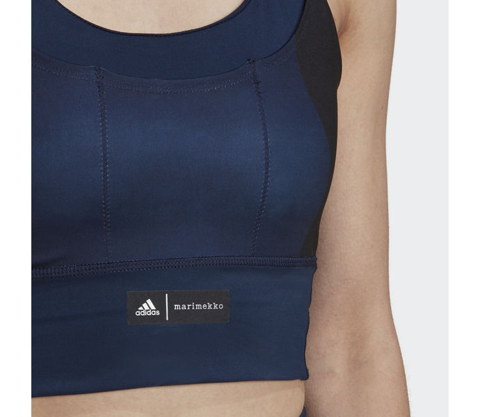 adidas Marimekko Medium-Support Pocket sport-BH Blå