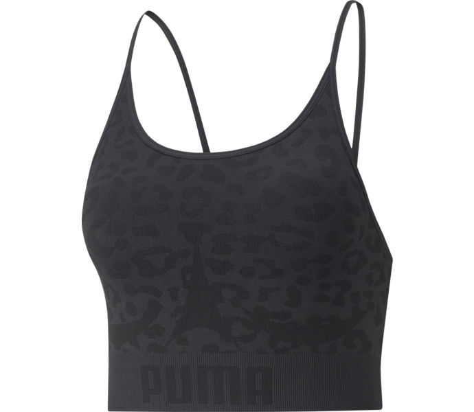 FormKnit Seamless Long Low Impact sport-BH Puma Black-leopard print Dam XL