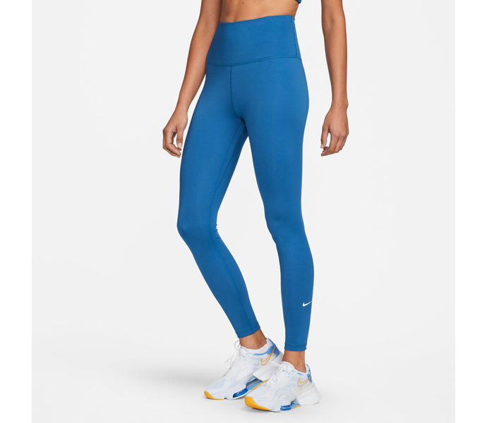 Nike Dri-FIT One High Waist träningstights Blå
