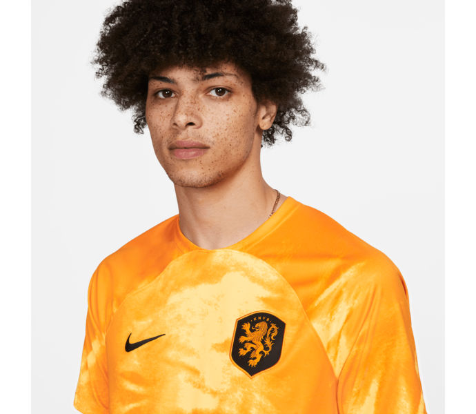 Nike Nederländerna 2022/23 Stadium Home M matchtröja Orange