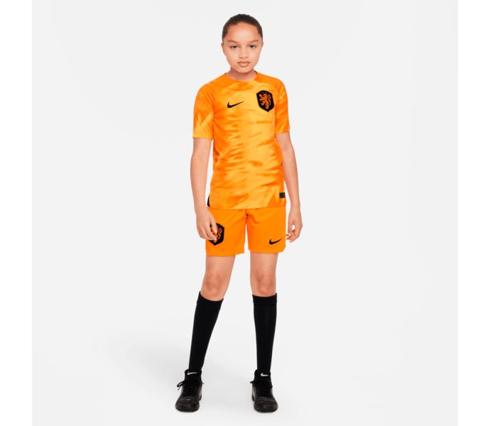 Nike Nederländerna 2022/23 Stadium Home JR matchtröja Orange