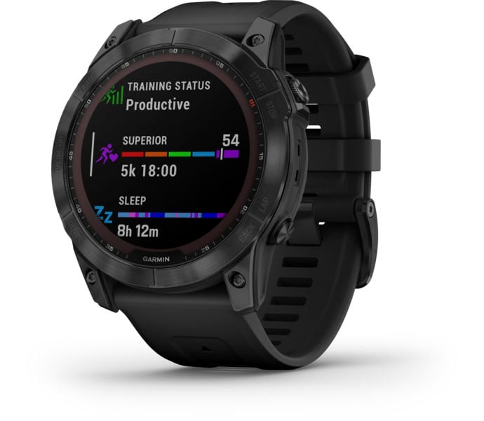 Garmin Fenix 7X Sapphire Solar träningsklocka Svart