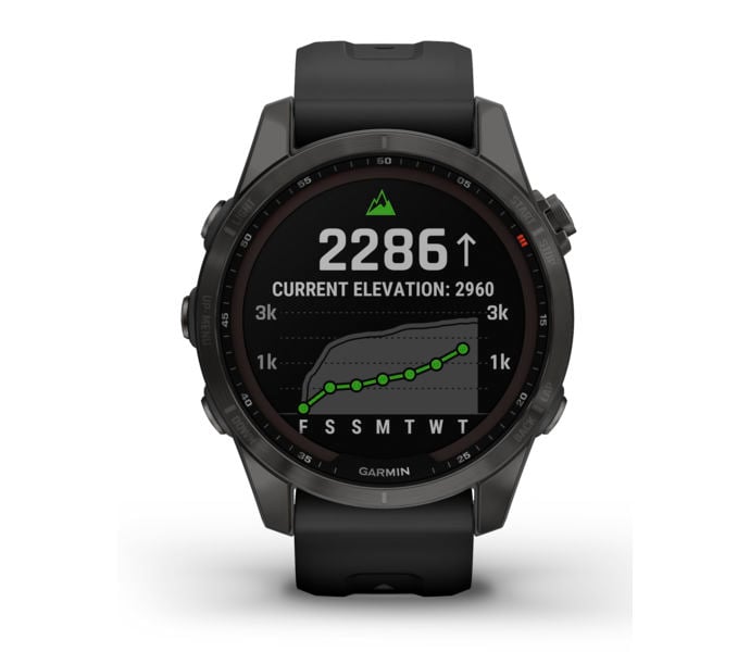 Garmin Fenix 7S Sapphire Solar träningsklocka Grå