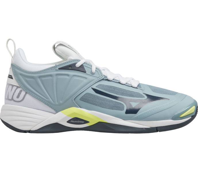 Wave Momentum 2 M inomhusskor Stone Blue/Stratified Sea/Neo Lime Herr 4