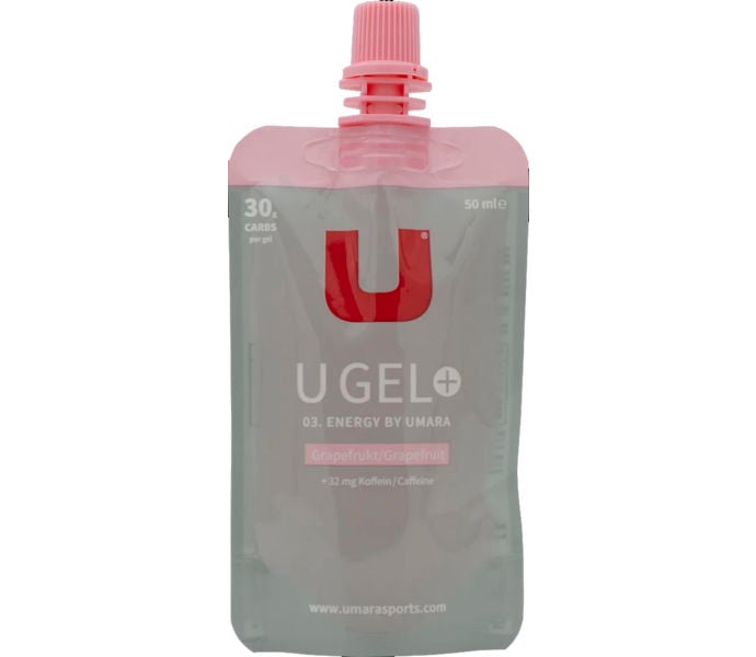 Umara U Gel (30g Carbs) Skruvkork Grape+Koffein 50m Rosa