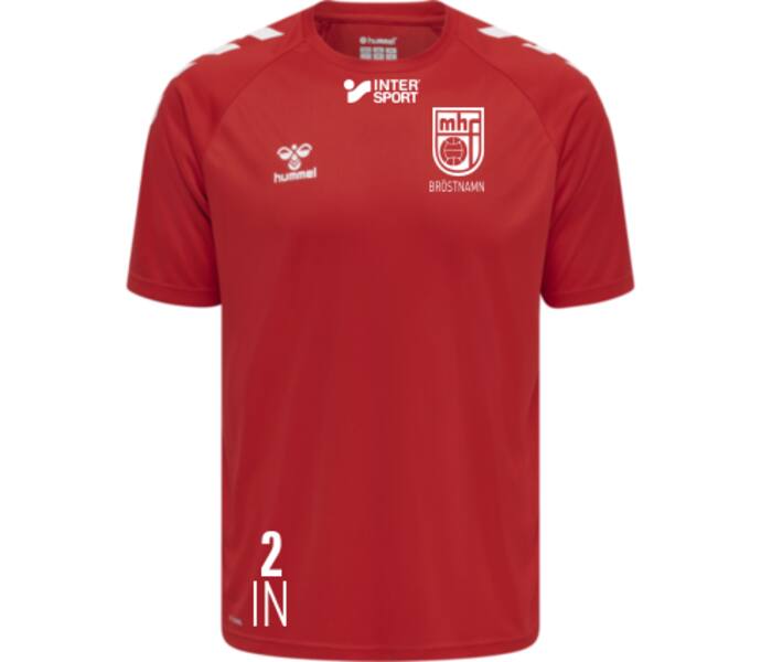 Hummel Core XK Poly SS Jr T-shirt Röd