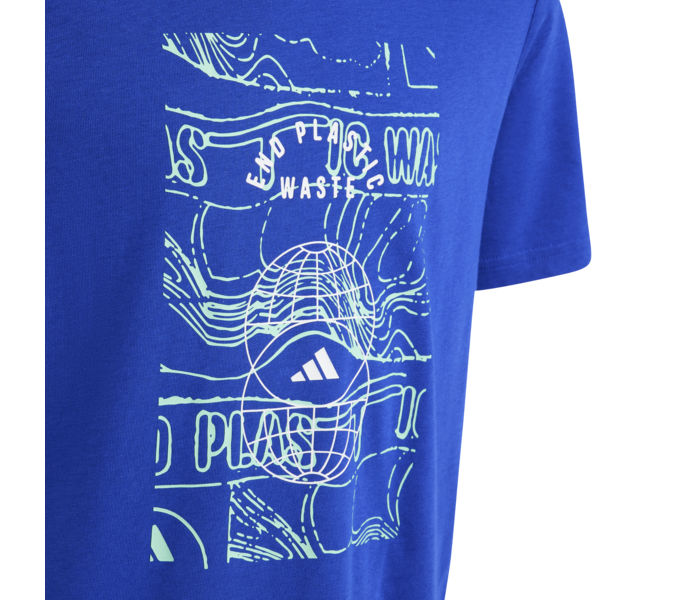 adidas Run for the Oceans JR t-shirt Blå
