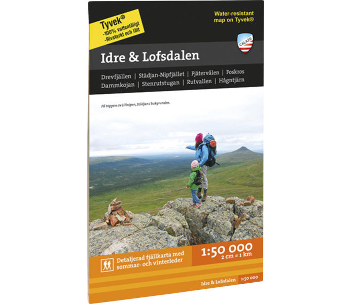 Calazo Idre & Lofsdalen 1:50 000 karta Flerfärgad