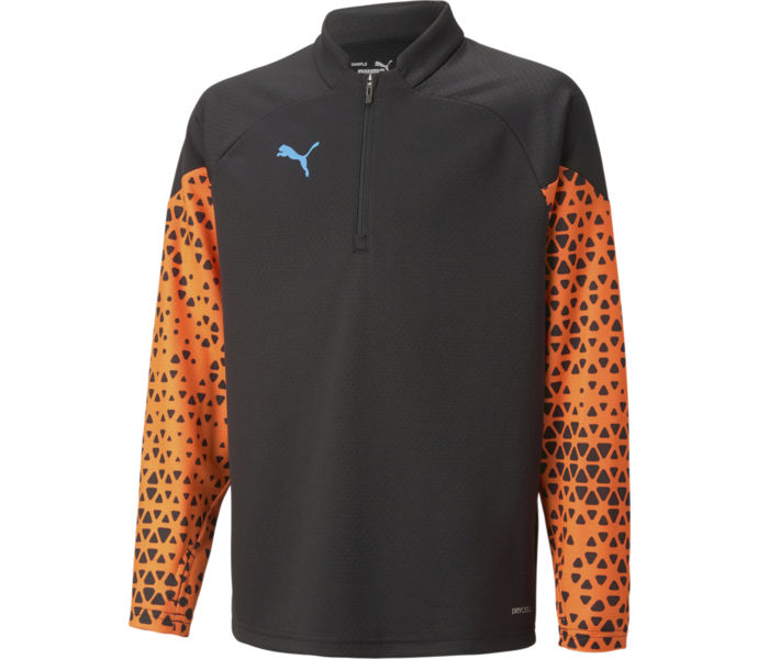 Puma individualCUP 1/4 Zip JR träningströja Svart