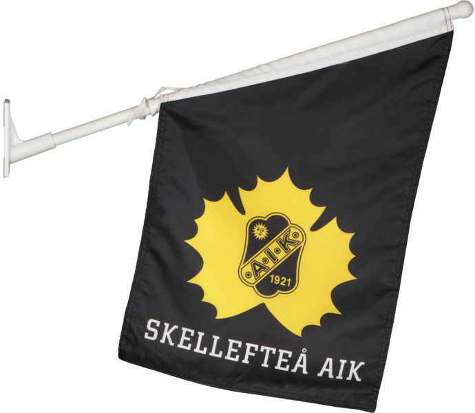Skellefteå AIK Fasadflagga 50x70cm Svart