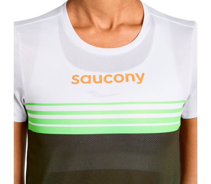 Saucony ELITE SHORT SLEEVE Löpar T-shirt Flerfärgad