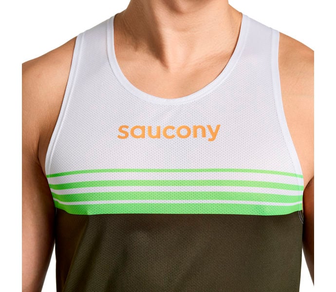 Saucony ELITE SINGLET Löparlinne Flerfärgad