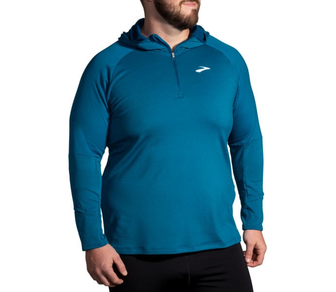 Brooks Notch Thermal Hoodie 2.0 Löpartröja Blå