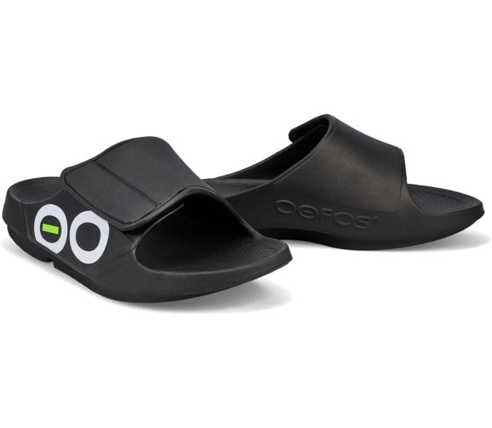 Oofos OOAHH SPORT FLEX ÅTERHÄMTNINGSSANDAL Svart