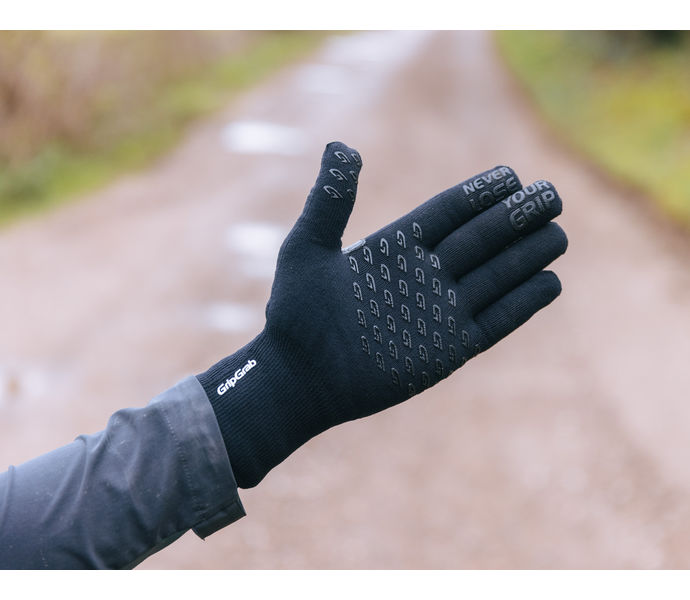 GripGrab Waterproof Knitted Thermal Glove Löparhandskar Svart