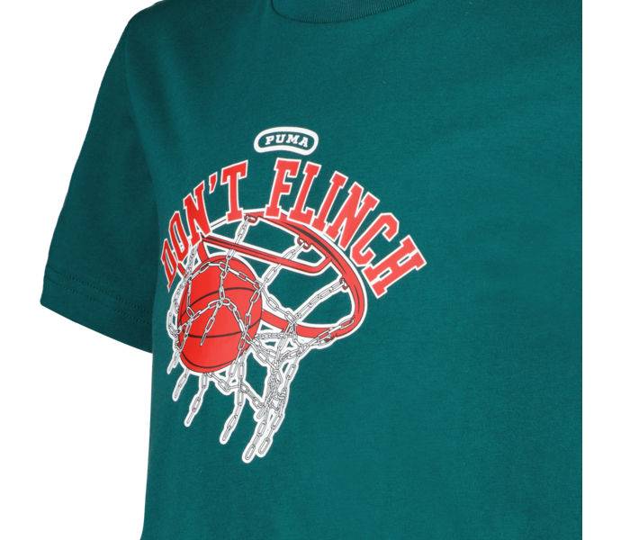 Puma Basketball Graphic JR t-shirt Grön