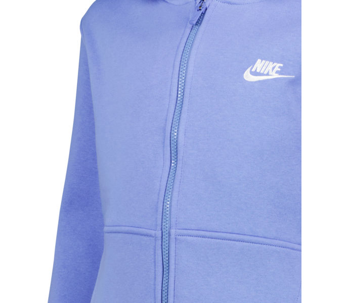 Nike Sportswear Club Fleece Zip JR huvtröja Blå