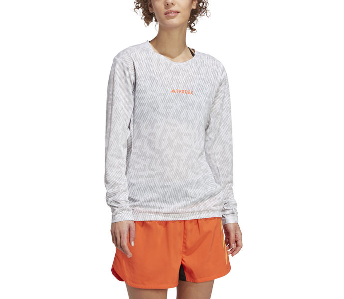 adidas Terrex Trail Running Long Sleeve Tee Löpar T-shirt  Vit