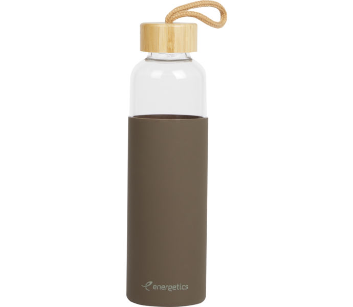 Energetics Glass Bottle Bamboo II 500 ml vattenflaska  Brun