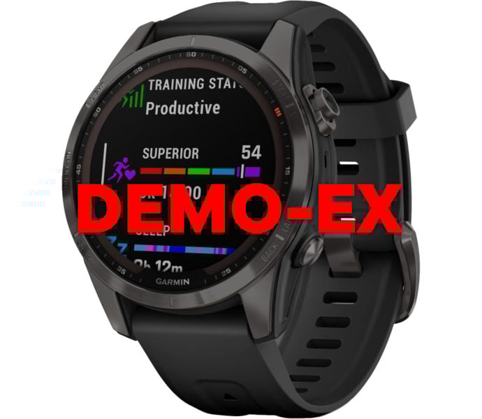 Garmin FENIX 7S SAPPHIRE DEMO LÖPARKLOCKA Svart