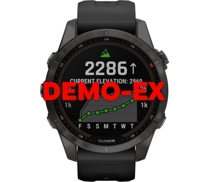 Garmin FENIX 7S SAPPHIRE DEMO LÖPARKLOCKA Svart