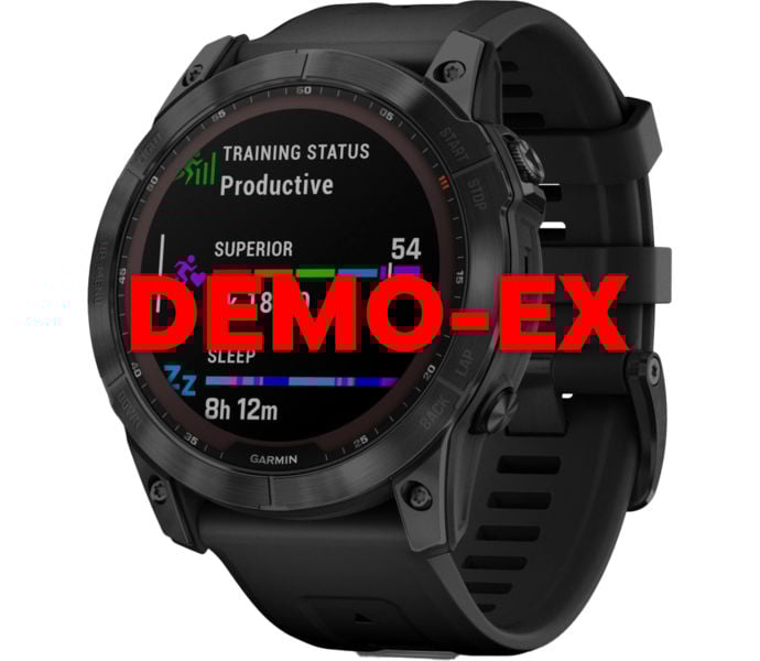 Garmin FENIX 7X SAPPHIRE SOLAR DEMO LÖPARKLOCKA Svart