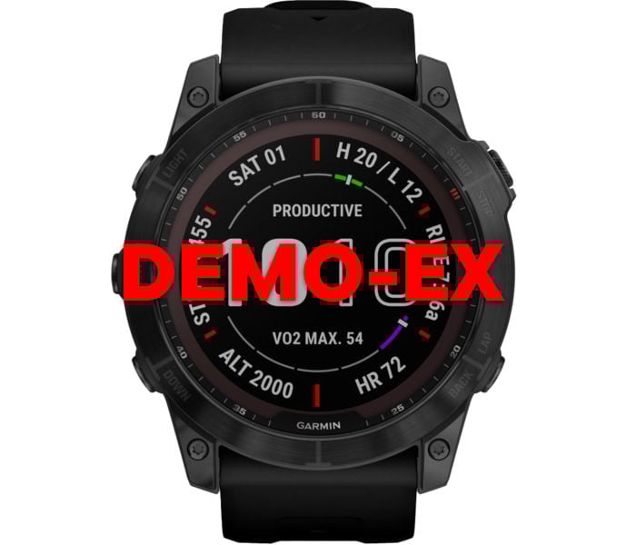 Garmin FENIX 7X SAPPHIRE SOLAR DEMO LÖPARKLOCKA Svart