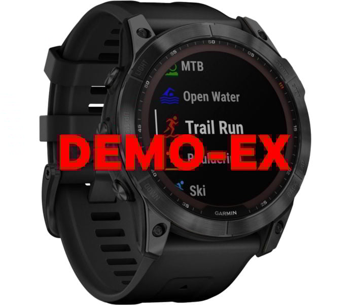 Garmin FENIX 7X SAPPHIRE SOLAR DEMO LÖPARKLOCKA Svart