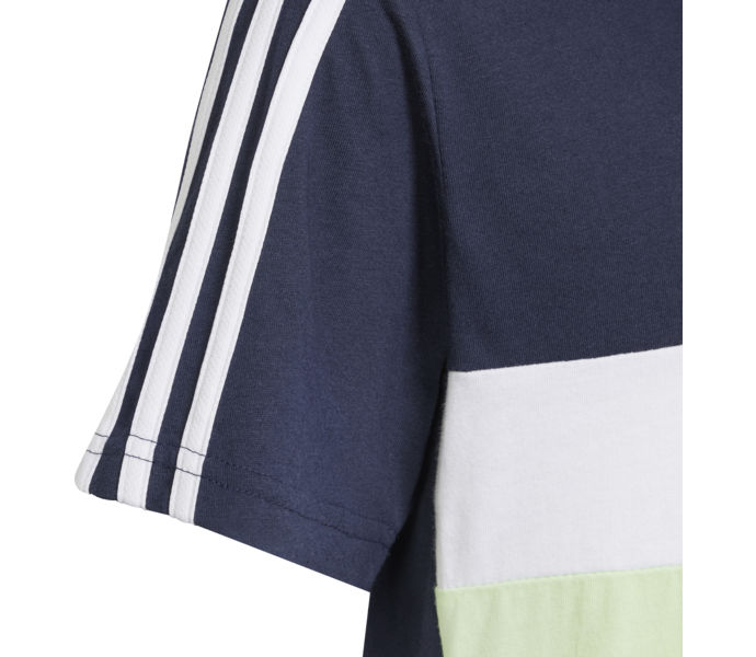 adidas Tiberio 3-Stripes JR t-shirt Blå
