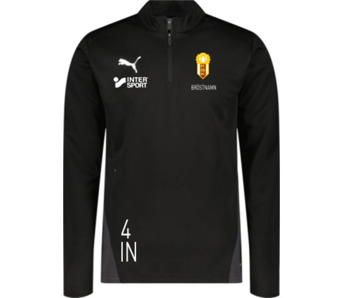 Puma teamGOAL Training 1/4 Zip Träningströja Jr  Svart