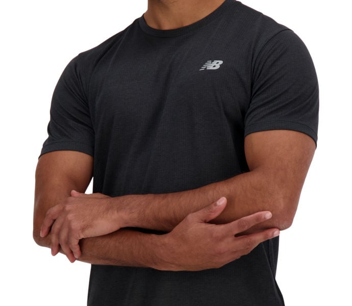 New Balance Athletics Run T-shirt Löpar T-shirt Svart