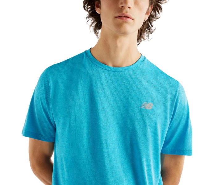New Balance ATHLETICS RUN T-SHIRT Blå