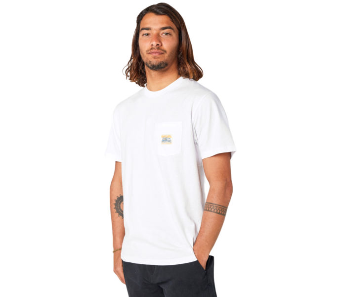 Rip curl Surf Paradise Badge M t-shirt Vit