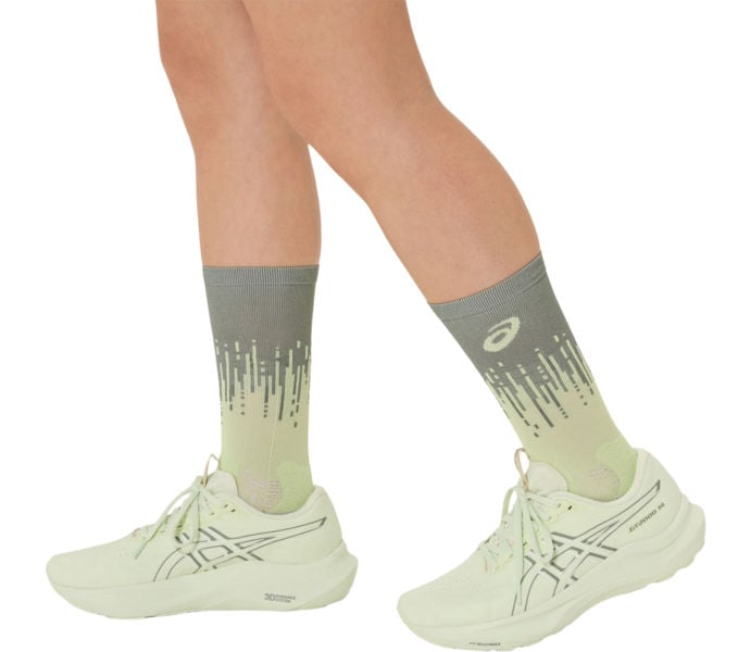 Asics PERFORMANCE RUN SOCK CREW LÖPARSTRUMPOR Grön