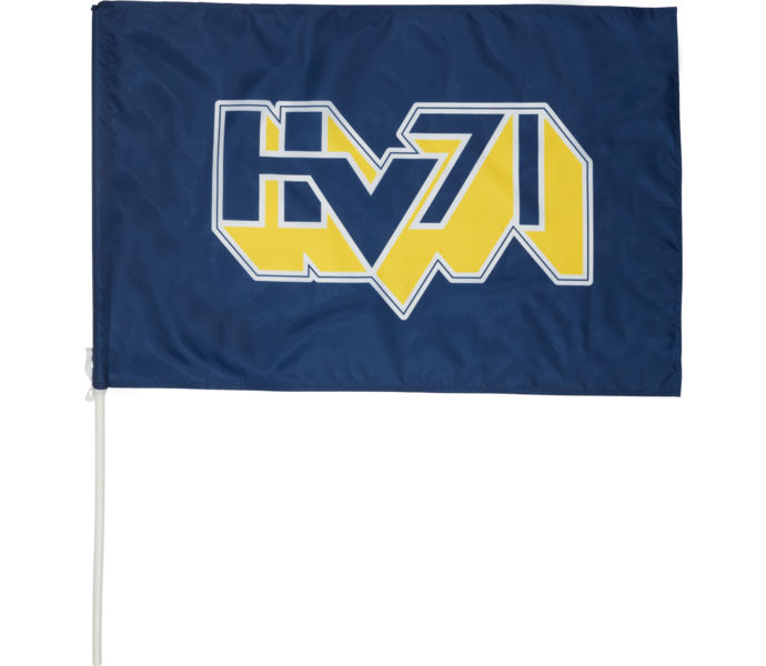 HV71 Flagga med pinne 60x90 Blå