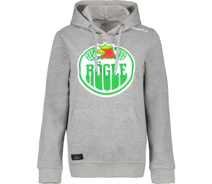 Rögle Logo W hoodie Grå