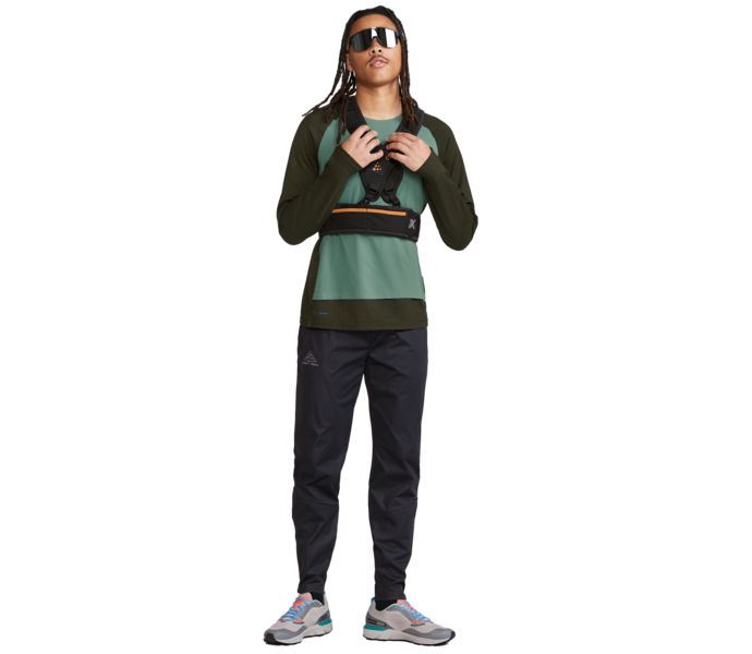 Craft ADV TRAIL WOOL WIND LS TEE LÖPARTRÖJA Grön