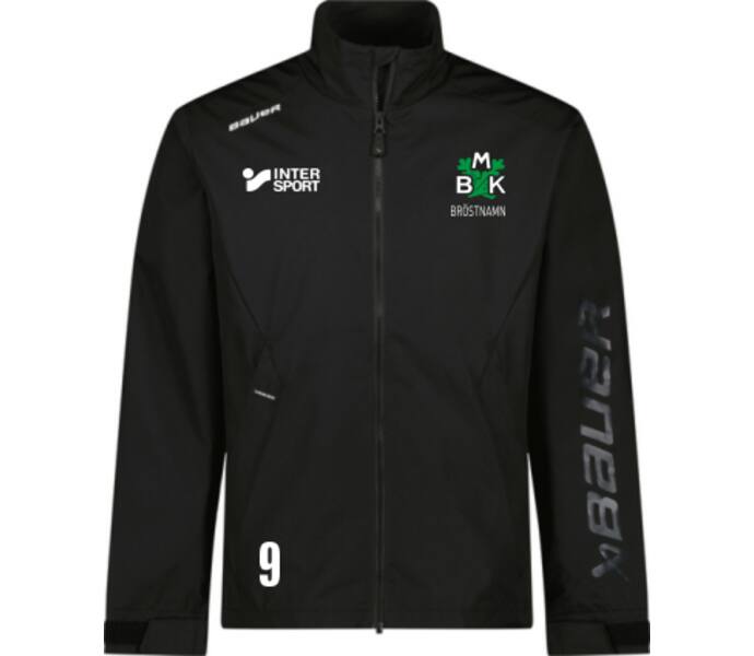 Bauer Hockey TEAM LIGHTWEIGHT JACKET-SR-BLK Svart