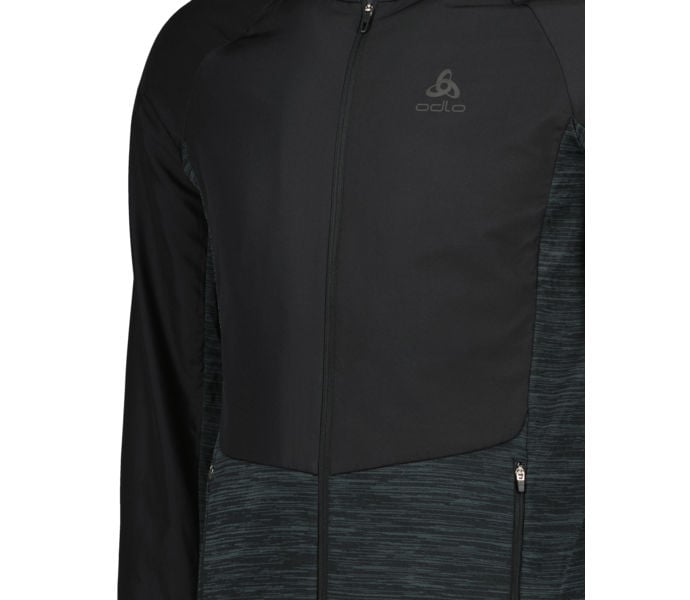 Odlo RUN EASY WARM HYBRID LÖPARJACKA Svart
