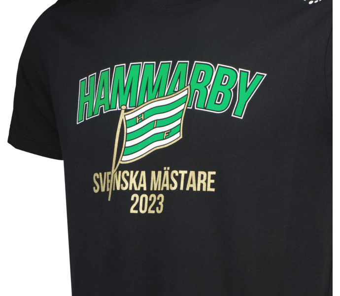 Hammarby Svenska Mästare 2023 M t-shirt Svart