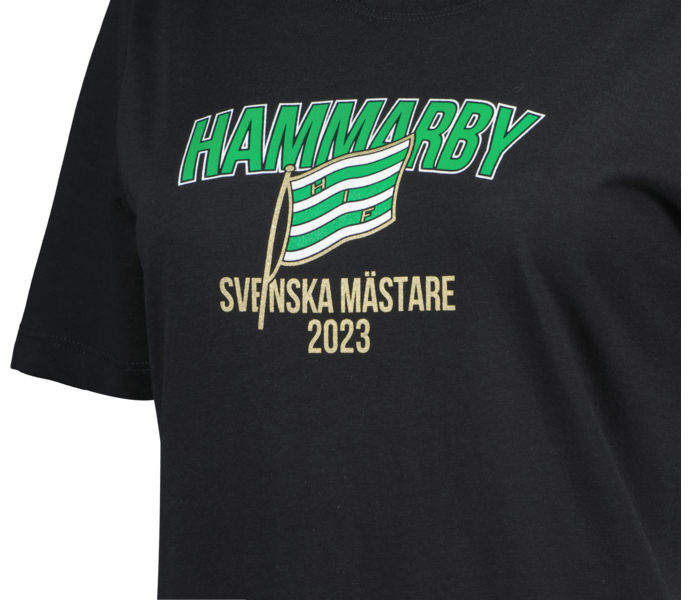 Hammarby Svenska Mästare 2023 W t-shirt Svart