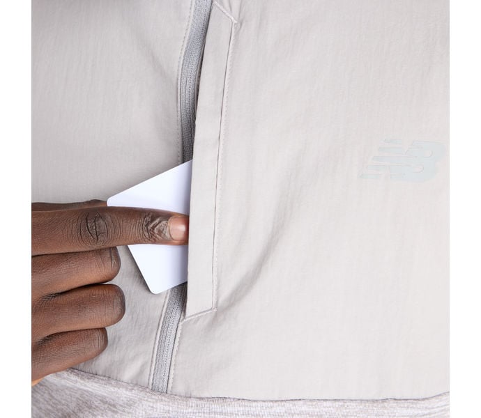 New Balance HEAT GRID HALF ZIP LÖPARTRÖJA Grå