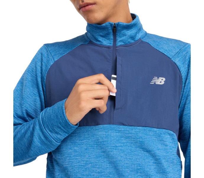 New Balance Athletics Heat Grid M löpartröja Blå